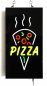 Promotional LED sign "PIZZA" board 43 cm x 23 cm