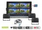 Camere de rezervă set AHD cu înregistrare card SD - 3x cameră HD cu 11 LED-uri IR + 1x monitor AHD hibrid de 10 "