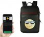 LEDスマートバックパックのプログラム可能なアニメーションまたはテキスト、LEDディスプレイ24x24cm（スマートフォンで制御）