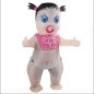Nafukovací kostým - Dievča (Novorodenec) maskot s ventilátorom