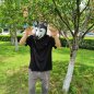 Máscara Husky - Máscara de cara / cabeza de perro husky de silicona para niños y adultos