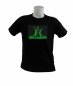 T-shirt sensibile al suono - Chitarra verde
