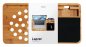 Sottomano per notebook in legno (100% bambù) con supporto per cellulare
