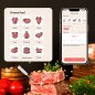 Wireless meat thermometer - Bluetooth meat grilling thermometer (iOS/Android mobile app) up to 100m