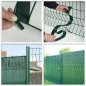 Tieniace pasy ohybné lamely na plot plastové - PVC vypln na plot šírka 4,7cmx50m - zelené
