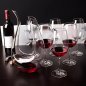 Bokal za vino i dekanter 1500 ml - Unikatni dekanteri u obliku slova U + kuglice za čišćenje