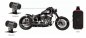 Caméra moto - Caméra de tableau de bord double vélo (avant + arrière) avec protection Full HD + WiFi + IP69