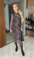 Dámske tigrované midy šaty - ETHEREA - fashion Julzz