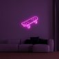 Neon 3D illuminated LED sign on the wall - SKATEBOARD 75 cm