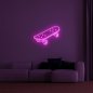 壁にネオン 3D 照明付き LED サイン - SKATEBOARD 75 cm