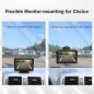 Solar WiFi reversing camera (wireless - self-charging) in license plate + 4,3" LCD monitor