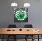 Stylové obrazy na zeď - Kovové (hliník) - LED podsvícené RGB 20 barev - Mandala 50x50cm