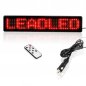 Car LED panel rojo con mando a distancia 23 x 5 x 1 cm, 12V