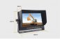 Reversing set 7" LCD monitor with recording + 4x waterproof camera with 150° angle