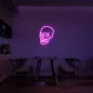 LED light logo SKULL - wall mounting 50 cm