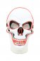 LED knipperend gezichtsmasker SKULL - rood