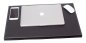 Skrivebordsmatte svart skinn 60x40 cm til skrivebord / PC - Håndlaget