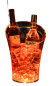 Kbelík na lad - Chladící nadoba na nápoje - vino / alkohol (lahve) - Barevné svítící 5,5L
