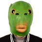 Grønn fisk - morsom ansiktsmaske i silikon for barn og voksne