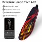 Smart Vyhřívané vložky do bot - hřejivé elektrické do 65℃ + App smartphone (iOS / Android)