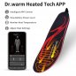 Semelles intérieures chauffantes intelligentes pour chaussures - chaleur thermique jusqu'à 65 ℃ + App smartphone (iOS/Android)