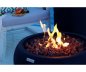 Concrete firepit – gas propane outdoor luxury fireplace (black colour)
