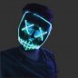 Purge Halloween maska - LED gaiši zila