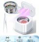 Limpiador de dentaduras postizas, limpiador ultrasónico UV de 45kHz, limpieza profunda de 360°