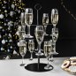 Glass stand tree - stylish holder for wine/cocktail glasses - 12 glasses