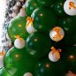 Balonowe drzewko - Dmuchana choinka balonowa (66 balonów świątecznych) - Biała/zielona do 195cm