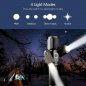 LED-lommelykt – lommelykt 20W (2000 lumen) + 2 sidelys + 4 lysmoduser