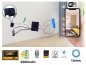 Kamera lubang jarum Lensa sudut ultra lebar Full HD 10mm 145 ° dengan ext. LED IR + WiFi / P2P