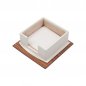 Alfombrilla de cuero para escritorio - Juego de lujo 11 piezas para almohadilla de escritorio (madera marrón + cuero)