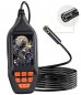 Cameră endoscopică 2x duală cu FULL HD + afișaj de 3" + lumini LED + cablu de 15 m + IP67