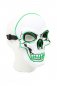 LED maska na obličej SKULL - zelená