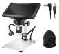 Mikroskop 1200x zoom přiblížení digitální s nastavitelnými LED světly + stojanem + 7" displej