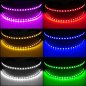 Óculos cibernéticos LED para festa com 22x LEDs + controle remoto + botões