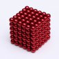 Boules magnétiques pour enfants 216 pcs - 5 mm rouge