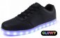 Las luces del zapato LED - negro