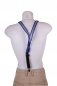 Light up suspenders for men - blue