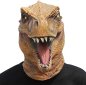 Máscara T rex - máscara facial y de cabeza de silicona de dinosaurio para niños y adultos