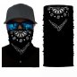 Multifunctional scarf for face or head - BLACK COWBOY
