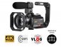 Kamera 4K Ordro AC5 dengan zoom optik 12x, WiFi + lensa makro + lampu LED + casing (SET LENGKAP)