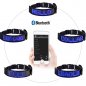 Collare luminoso per cani programmabile tramite smartphone con display monocolore