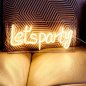 LETS PARTY - שלט פרסום LED ניאון לוגו ניאון נדלק