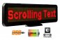 Tampilan LED promosi dengan text scrolling 30 cm x 11 cm - merah