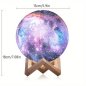 Nočná lampa GALAXIA (Vesmír) - planéta nočné svetlo s ovládačom 16 farieb