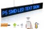 لوحات نصية LED قابلة للبرمجة مع دعم WiFi - 82 سم × 9.6 سم أزرق