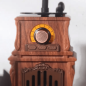 Drevené rádio - retro rádio vintage fonograf s Bluetooth + FM/AM / AUX / USB disk / Micro SD