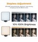 LED studijas gaisma foto - tālrunim un kamerai ar 2500K - 6500K (silts un auksts balts)
